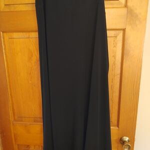 Grace Elements Black Maxi A-Line Skirt with Slit